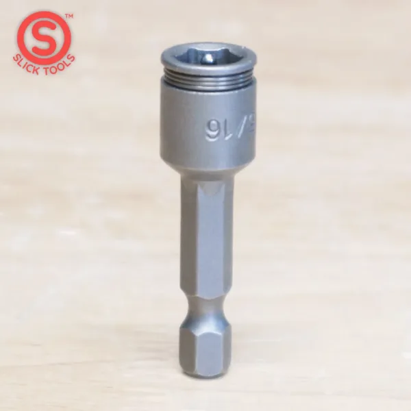 Non magnetic nut setter driver bit for stainless steel screws